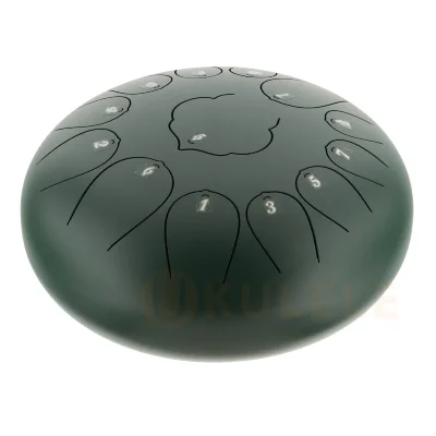 Глюкофон Hluru Huashu THD13-12 Green Tongue Drum (13notes 12" C major) Carbon Steel