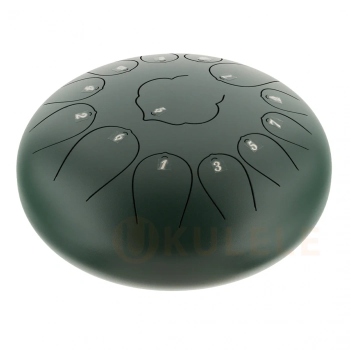 Hluru Huashu THD13-12 Green Tongue Drum (13notes 12" C major) Carbon Steel