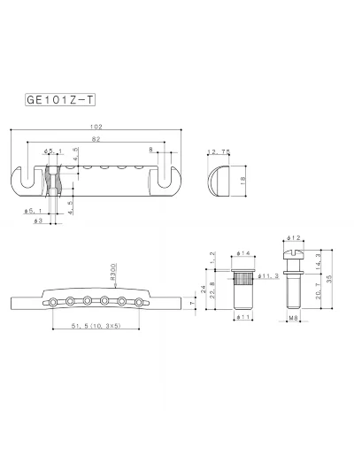 Стопбар Gotoh GE101Z-T (C)