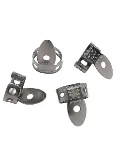 D'Addario National Pick Variety Pack - Finger and Thumb Picks 6 Pack Stainless Steel