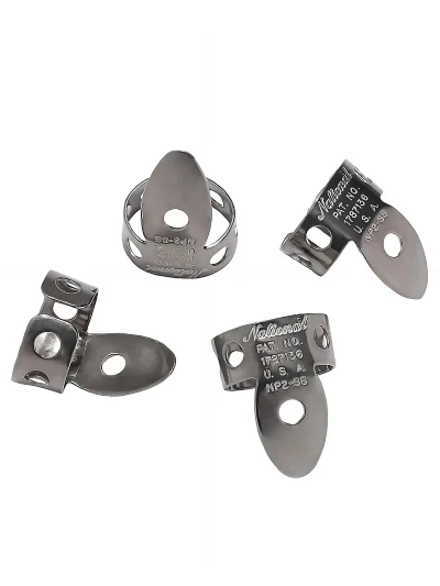 Медіатор-кіготь D'Addario National Pick Variety Pack - Finger and Thumb Picks 6 Pack Stainless Steel