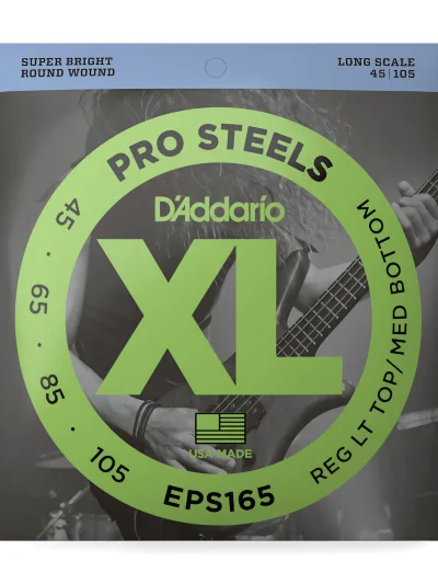 Струни D'Addario EPS165 XL Prosteels Reg Light Top / Med Bottom (45-105)