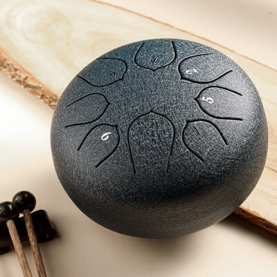 Глюкофон Hluru Huashu THD8-6 NavyBlue 6" (15см) 8 нот Tongue Drum Carbon Steel
