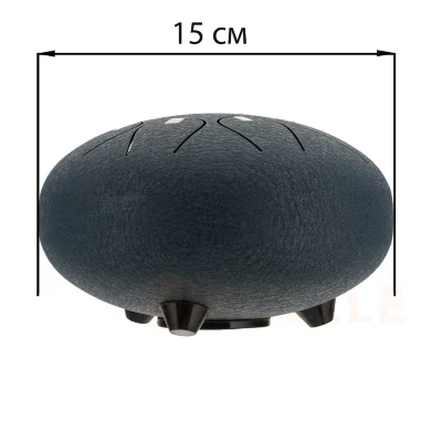 Глюкофон Hluru Huashu THD8-6 NavyBlue 6" (15см) 8 нот Tongue Drum Carbon Steel