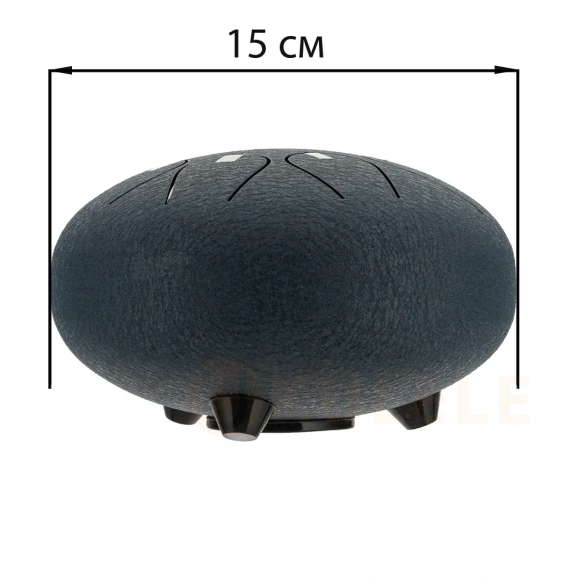 Глюкофон Hluru Huashu THD8-6 NavyBlue 6" (15см) 8 нот Tongue Drum Carbon Steel