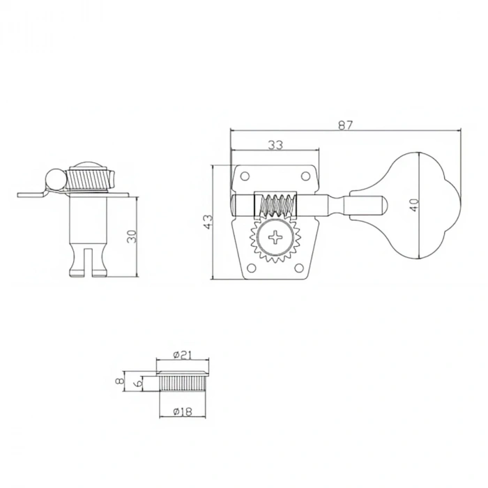 Кілки Кілки Overtone MHB05 CR 2+2