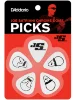 Набір медіаторів D'Addario 1CWH4-10JS Joe Satriani Signature White (Medium Gauge)