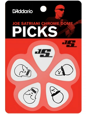 D'Addario 1CWH4-10JS Joe Satriani Signature White (Medium Gauge)