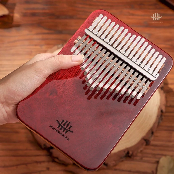 Hluru KY17 Purpleheart Artist Collaboration Kalimba
