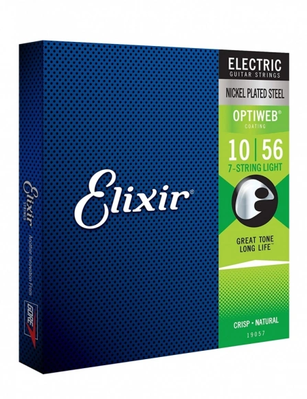 Струны Elixir 19057 Optiweb Nickel Plated Steel 7-String Light 10/56 (EL OW L 7) Струны Elixir 19057 Optiweb Nickel Plated Steel 7-String Light 10/56 (EL OW L 7)