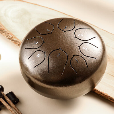 Глюкофон Hluru Huashu THD8-6 Bronze 6" (15см) 8 нот Tongue Drum Carbon Steel