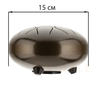 Hluru Huashu THD8-6 Bronze 6" (15см) 8 нот Tongue Drum Carbon Steel