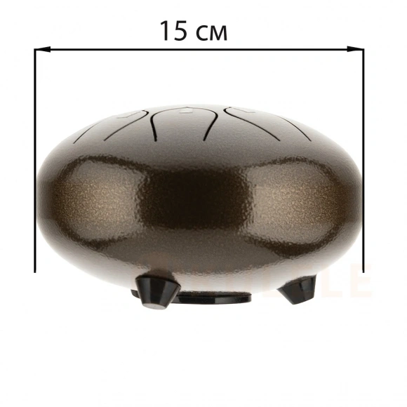 Глюкофон Hluru Huashu THD8-6 Bronze 6" (15см) 8 нот Tongue Drum Carbon Steel