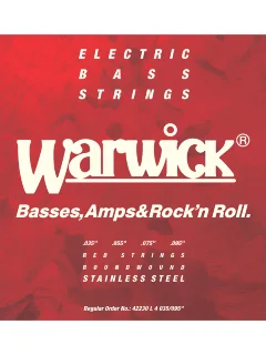 Warwick 42230 RED Stainless Steel Light 4-String (35-95)
