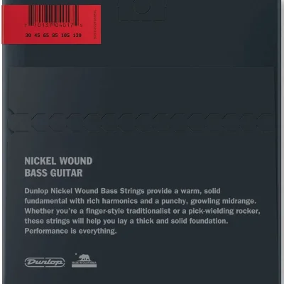 Струни Dunlop DBN30130 Nickel Wound Bass Strings 30-130 | 6-String