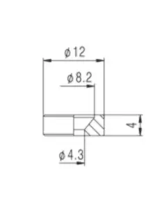 Paxphil HB002 Neck Joint Bushing (Chrome)