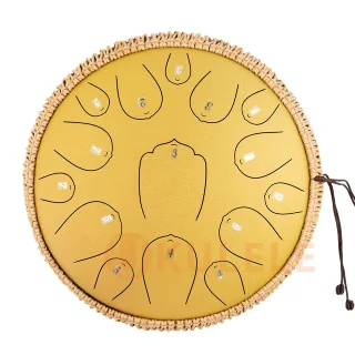 Hluru Huashu THL15-13 Golden 13" (33см) 15 нот Tongue Drum Carbon Steel