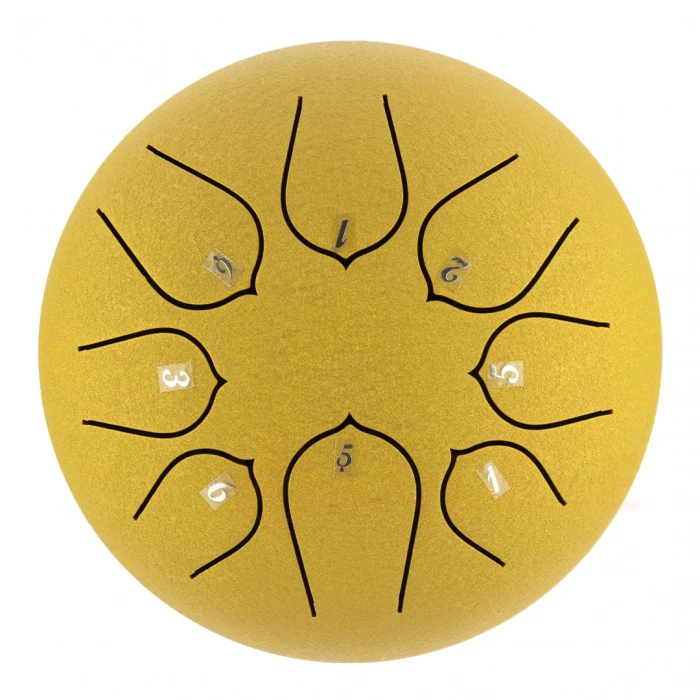 Глюкофон Глюкофон Hluru Huashu THD8-6 Golden 6" (15см) 8 нот Tongue Drum Carbon Steel