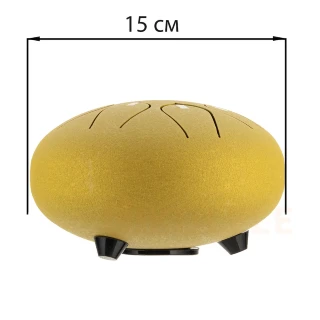 Hluru Huashu THD8-6 Golden 6" (15см) 8 нот Tongue Drum Carbon Steel