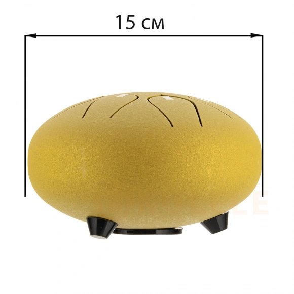 Глюкофон Hluru Huashu THD8-6 Golden 6" (15см) 8 нот Tongue Drum Carbon Steel