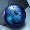 Глюкофон Hluru TCT8-5 Blueberry 5" (13см) 8 нот Tongue Drum Titanium Steel