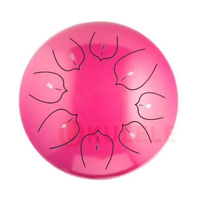 Глюкофон Hluru THL8-12 Pink 12" (30см) 8 нот Tongue Drum Carbon Steel