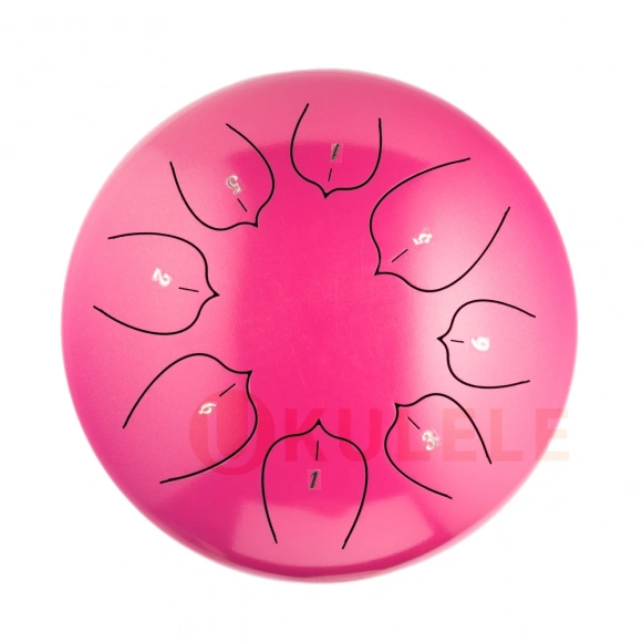 Глюкофон Hluru THL8-12 Pink 12" (30см) 8 нот Tongue Drum Carbon Steel
