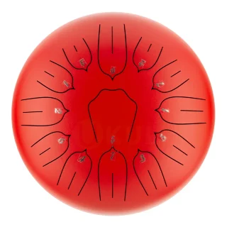 Hluru Huashu TSL13-12 Red Tongue Drum (13notes 12") Carbon Steel