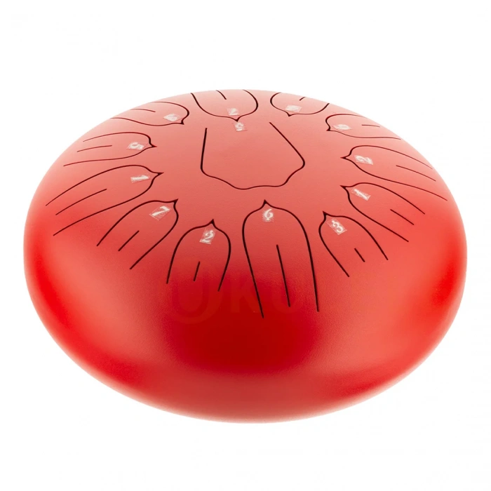 Hluru Huashu TSL13-12 Red Tongue Drum (13notes 12") Carbon Steel