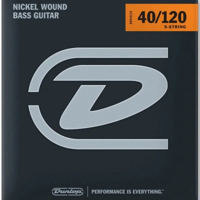 Dunlop DBN40120 Nickel Wound Light 5-String 40-120