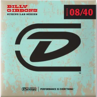 Струни Dunlop RWN0840 STRING Lab Series Billy Gibbons Guitar String 08-40