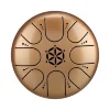 Глюкофон Hluru TCT8-5 Champagne 5" (13см) 8 нот Tongue Drum Titanium Steel