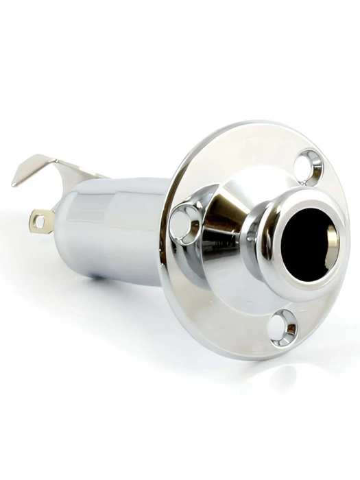Роз'єм Роз'єм Paxphil LJ35 Screw Mount Stereo Endpin Jack (Chrome)