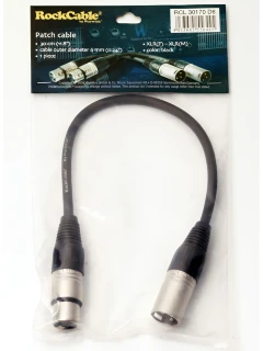 RockCable RCL30170 D6 Microphone Cable (0.3m)