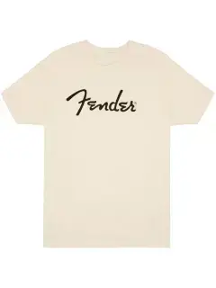 Fender T-Shirt Spaghetti Logo Olympic White M