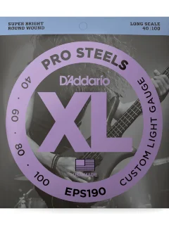 D'Addario EPS190 XL Prosteels Bass Custom Light (40-100)