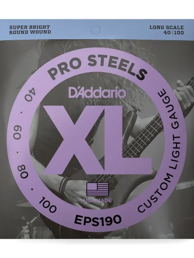 Струни D'Addario EPS190 XL Prosteels Bass Custom Light (40-100)