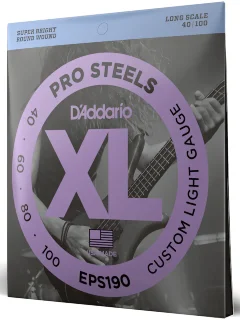 D'Addario EPS190 XL Prosteels Bass Custom Light (40-100)