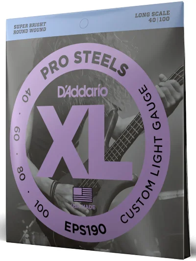 Струни D'Addario EPS190 XL Prosteels Bass Custom Light (40-100)