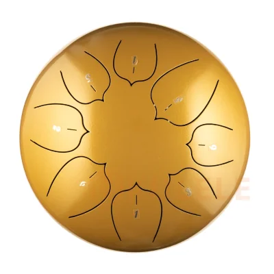 Глюкофон Hluru THL8-10 Deep Yellow 10" (25см) 8 нот Tongue Drum Carbon Steel