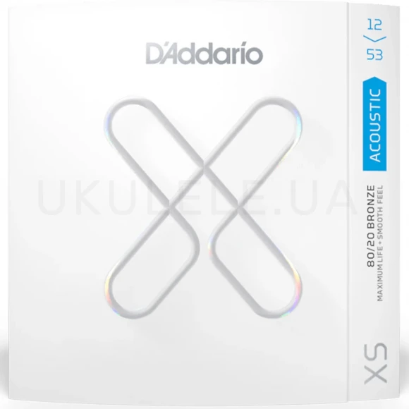 Струны D'Addario XSABR1253 XS 80/20 Bronze Light 12-53