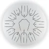 Глюкофон Hluru Huashu TSL13-12 White Tongue Drum (13notes 12") Carbon Steel