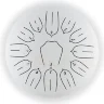 Глюкофон Hluru Huashu TSL13-12 White Tongue Drum (13notes 12") Carbon Steel