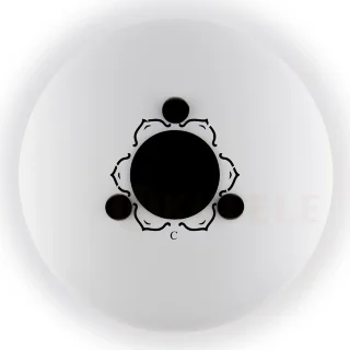 Hluru Huashu TSL13-12 White Tongue Drum (13notes 12") Carbon Steel