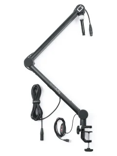 Gator Frameworks GFWMICBCBM4000 Professional Desktop Mic Boom Stand with Led Light
