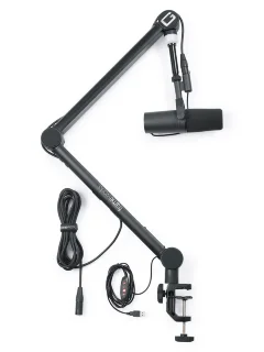 Gator Frameworks GFWMICBCBM4000 Professional Desktop Mic Boom Stand with Led Light