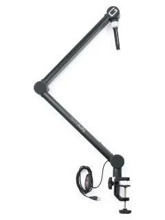Gator Frameworks GFWMICBCBM4000 Professional Desktop Mic Boom Stand with Led Light