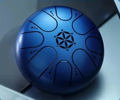 Глюкофон Hluru TCT8-5 DarkBlue 5" (13см) 8 нот Tongue Drum Titanium Steel