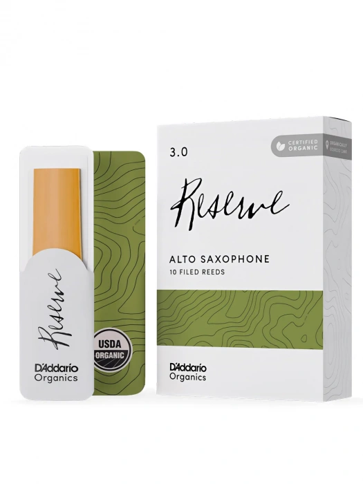 D'Addario ODJR1030 Organic Reserve Alto Sax #3.0 - 10 Box