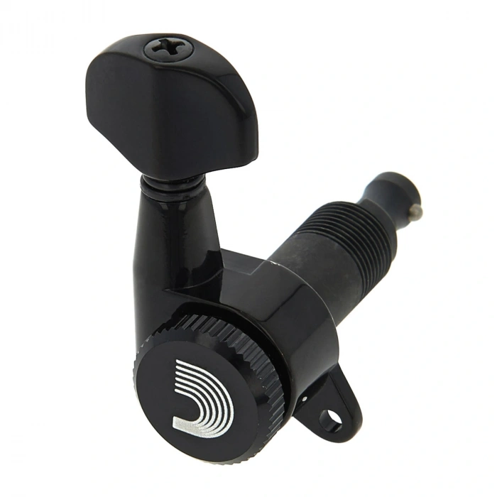 D'Addario PWAT-6R2 Auto-Trim Tuning Machines (6 in-line Black)